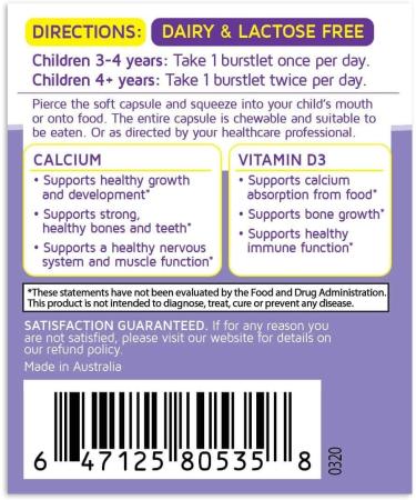 Real Health Kids Smart Calcium + D3 Chewables | 50 Count - Buy Online on GoSupps.com