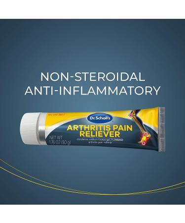 Dr. Scholl's Arthritis Pain Relief Gel Extra Strength 50g - Clinically Proven Diclofenac Sodium Cream for Joint/Knee Stiffness & Inflammation - Buy Online on GoSupps.com