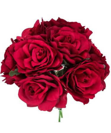 Outus 8 Pieces Red Rose Flower Hairpin Clips - Stylish Floral Hair Accessories for Women - Buy Online on GoSupps.com