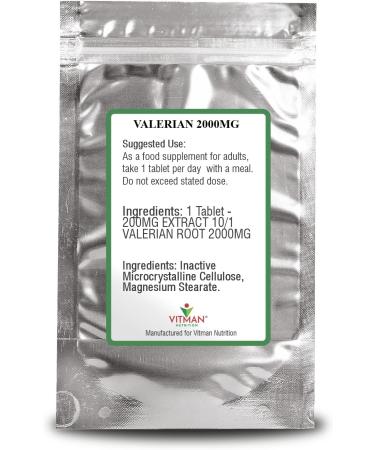 Valerian Root 60 Tablets - Natural Sleep Aid for Restful Nights - Vegan Friendly (60) - Buy Online on GoSupps.com