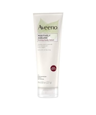Aveeno Positively Ageless Anti-Aging Body Lotion | Shiitake Mushroom & Wheat Protein | Lightweight & Non-Greasy | Improve Skin Elasticity & Texture | 8 oz - International Shipping - Buy Online on GoSupps.com