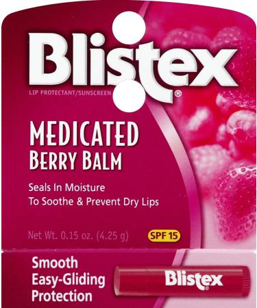Blistex Medicated Berry Balm 0.15 oz. Spf 15