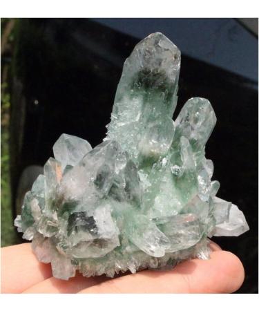 New Find Natural Beautiful Green Tibetan Quartz Crystal Cluster Specimen Crystal Cluster - Buy Online on GoSupps.com