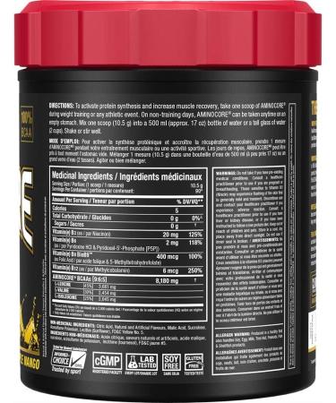 ALLMAX Nutrition - Aminocore BCAA - 8g BCAAs - 100% Pure Branch Chained Amino Acids - Gluten Free - Pineapple Mango - 945 Gram Pineapple Mango 945 g (Pack of 1) 8g Bcaas - Buy Online on GoSupps.com
