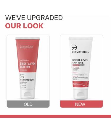 DERMATOUCH Clear and even facial cleanser with niacinamide vitamin E and kojic acid Daily Gentle Facial Cleanser for Tan Pigmentation Uneven Tone 70G - Buy Online on GoSupps.com