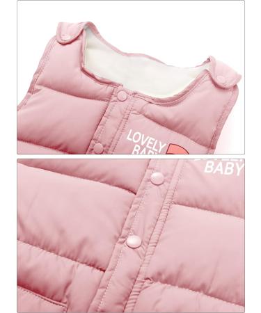 Happy Cherry Baby Winter Pants - Infant Boys Girls Snow Bib Trousers | Toddler Windproof Snowsuit Bottoms with Elastic Waist and Zipper | Pink Outerwear Clothes - Buy Online on GoSupps.com