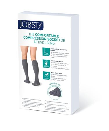 Buy BSN Medical Jobst Compression Stockings Knee High 20-30 mmHg Closed Toe - Cool White Large | International Shipping - Buy Online on GoSupps.com
