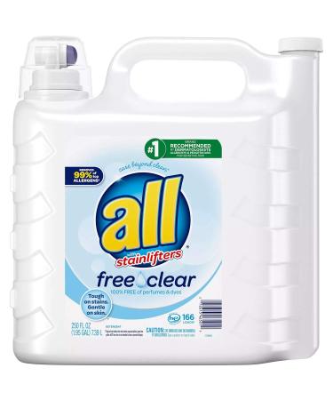 all 2X Ultra with Stainlifter Free & Clear (166 loads 250 fl. oz.)