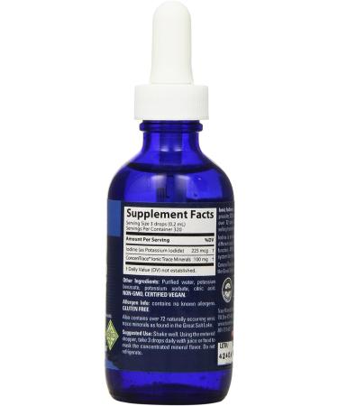 Ionic Iodine Supplement | Potassium Iodide for Hormones, Nervous System, Skin & Immunity | Non GMO, Vegan, Gluten Free | 2oz - 225mcg/serving - Buy Online on GoSupps.com