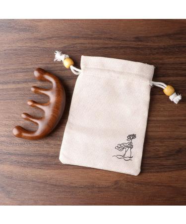 Wooden Scalp Massage Comb & Meridian Brush - Natural Hair Massager for Fascia & Acupoint Relief - Buy Online on GoSupps.com