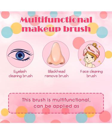 30-Piece Travel Soap Bottle & Lash Shampoo Brush Set | Eyelash Extension Cleansing & Blackhead Remover Tool | Foaming Pump Dispenser Bottle 50ML (White/Pink) - Buy Online on GoSupps.com