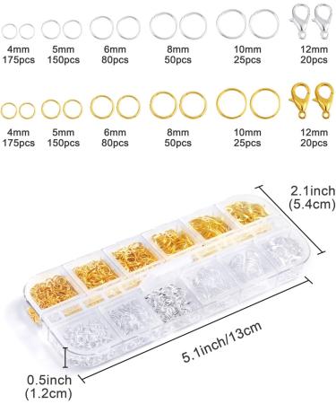 OPOUNT 65 Feet Jewelry Chains with Jump Rings and Lobster Clasps - Gold & Silver - For Jewelry Making - Buy Online on GoSupps.com