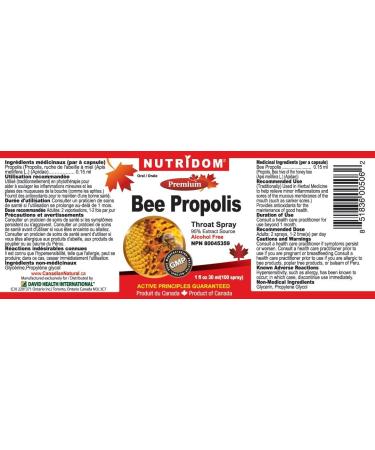 NUTRIDOM Bee Propolis Spray 30ml x 6 bottles 100 - Buy Online on GoSupps.com