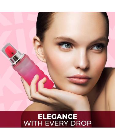 Women's Delilah&Kiss Me Pink Perfume Set Romantic Floral Scent Eau De Parfum Spray for Women 3.4 Fl Oz Each Bottle Daily Used Fragrance - Buy Online on GoSupps.com