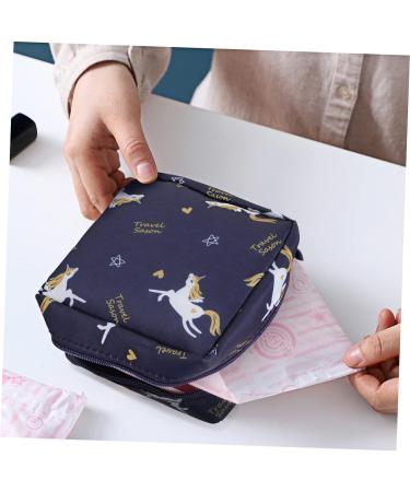 HAPINARY 4pcs Napkin Storage Bag for Women - Coin Purse & Tampon Pouch for Periods - Canvas Stand Mini Bags for Menstrual Needs - Buy Online on GoSupps.com