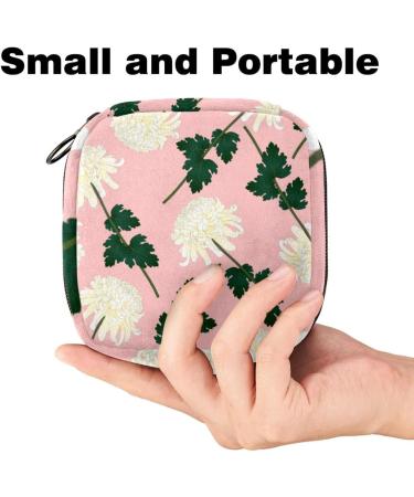 Pink Ladies Tie Storage Bag for Menstrual Cup & Period Essentials - Large Zipper Pouch for Tampons Panty Liners & More | Multi-Colored Design - Buy Online on GoSupps.com