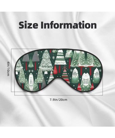 Christmas Trees Print Ultra-Soft Light-Blocking Eye Mask | Buy Internationally for Comfort & Restful Sleep - Buy Online on GoSupps.com