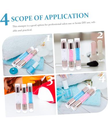DOITOOL 12 Sets Nail Stamp French Tip Nail Art Stamper Silicone Nail Tools Plush Pencil Bag Nail Decor Supplies Fingernail Nail Art Tools Nail Art Seal Silica Gel Decorative Items Manicure - Buy Online on GoSupps.com