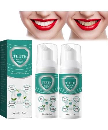 Lot de 2 bains de bouche meilleur bain de bouche blanchissant les dents soin 360 pour la sant des gencives r sout tous les probl mes bucco-dentaires
