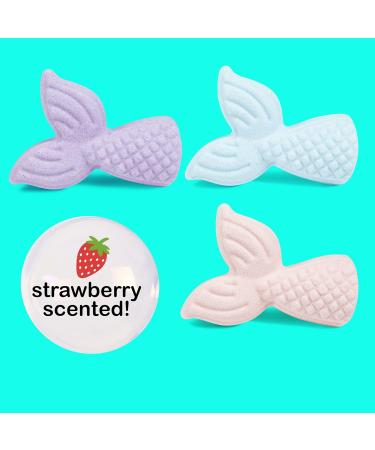 Abeec Mermaid Bath Bombs Set - 10 Pink, Purple, and Blue Fizzy Bubble Bath Bombs for Kids - Perfect Children's Gifts - Buy Online on GoSupps.com