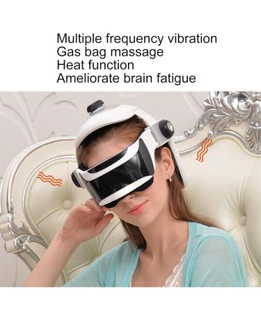 Intelligent 3-in-1 Electrical Head Massage Device | Acupressure Helmet with Heat Light & Music for Stress Relief - International Shipping - Buy Online on GoSupps.com