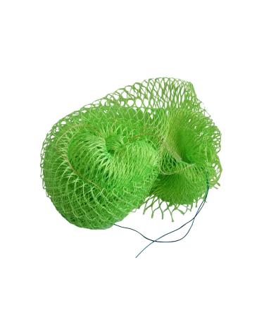 African Net Exfoliating Shower Body Sponge/Scrubber/Exfoliating Back Scrubber/Skin Smoother/Loofah/Luffa/Loofer-Neon Green