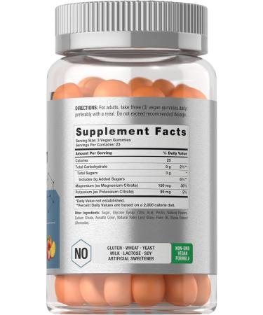 Horb ach Potassium Magnesium Supplement Gummies | Peach Strawberry Flavor | 70 Count | Vegan Non-GMO and Gluten Free Formula - Buy Online on GoSupps.com