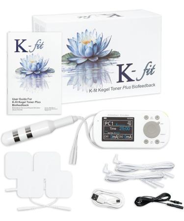 K-fit Kegel Toner Plus Biofeedback | Pelvic Floor Exercise Device for Incontinence | 22 Stim Programs & 6 Biofeedback Games - Rechargeable Full Color LCD - Buy Online on GoSupps.com