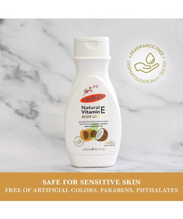 Palmer's Natural Vitamin E Body Lotion Fragrance Free 8.5 oz - Nourishing Moisturizer - Buy Online on GoSupps.com
