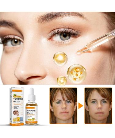 Turmeric Oil Facial Serum Turmeric Spot Correcting Serum & Illuminating Serum improves dullness diminishes spots improves skin tone moisturises and illuminates suitable for all skin type (10ML) - Buy Online on GoSupps.com