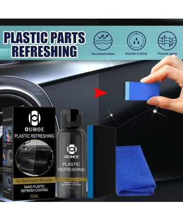 Plastic Revitalizing Coating Agent Ouhoe Plastic Refreshing Crystal Coating for Car Plastic Parts Nano Coating Agent for Car Quick Restorer (1pcs-30ml) - Buy Online on GoSupps.com