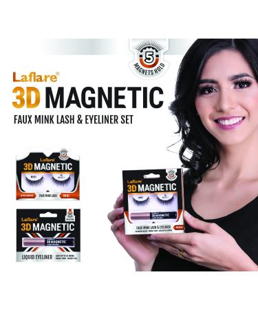 Laflare 3D Magnetic Liquid Eyeliner | Smudge-Proof, Cruelty-Free, Vegan | Mega Hold Formula for Magnetic Eyelashes - Buy Online on GoSupps.com