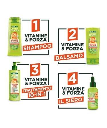 Fructis Vitamine & Forza Balm for Fragile & Dry Hair 200ml | International Shipping - Buy Online on GoSupps.com
