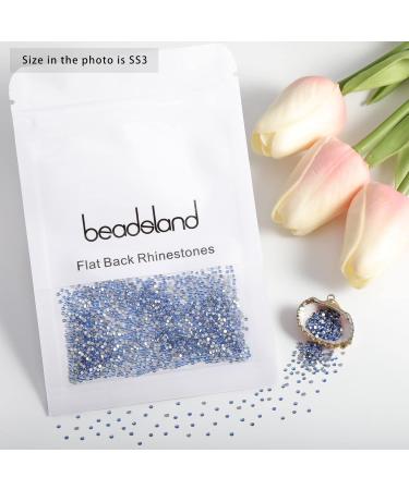 Beadsland 1440 PCS Light Blue Flat Back Rhinestones for Nails - SS3 Nail Crystals - Perfect for Nail Art - Buy Online on GoSupps.com