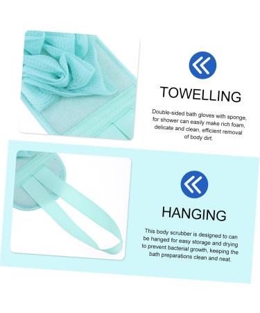 POPETPOP 1set Bath Towel Bath Shower Mitt Body Cleaning Gloves Exfoliating Back Brush Bath Shower Loofah Pouf Sponge Shower Sponge Body Scrub Mitt Bath Ball Fiber Double Sided Bath Products - Buy Online on GoSupps.com