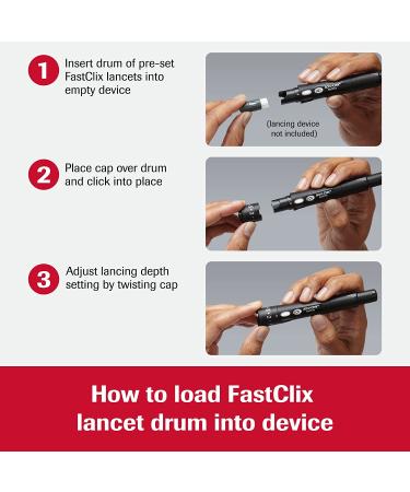 Accu-Chek FastClix Lancets - Pack of 102 for Diabetic Blood Glucose Testing - Buy Online on GoSupps.com