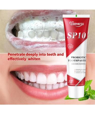 Cophksu Sp10 Probiotic Toothpaste Cophksu Sp10 Probiotic Whitening Toothpaste Sp10 Probiotic Toothpaste SP-10 Toothpaste Sp-10 Ultra Whitening Toothpaste (3 pcs) - Buy Online on GoSupps.com