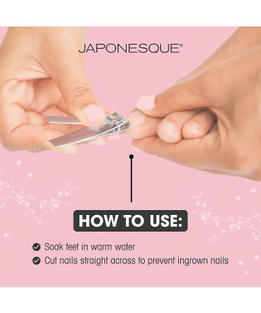 JAPONESQUE Salon Quality Fingernail & Toenail Clippers Set - Sharp Blades - Buy Online on GoSupps.com