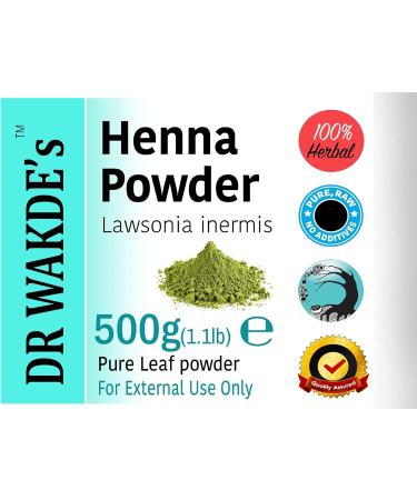 Dr Wakdes Henna Powder (Meendi) 500g | Pure & Raw Vegan Ayurvedic Herbs | Same Day Shipping | Natural Dye for Hair & Skin - Buy Online on GoSupps.com