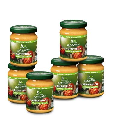 Biocentrale spread herbs tomato |6 x 125 g Bio |Vegan gluten and lactose -free |Creamy spicy spread with herbs of Provence |Delicious on bread bread rolls & crispy bread to refine - Buy Online on GoSupps.com