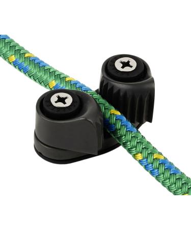 Schaefer Fast Entry Cam Cleat - For Line Sizes Up to 7/16-Inch (12mm) - Aluminum Construction - Buy Online on GoSupps.com