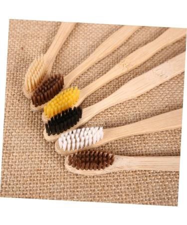 Minkissy 10-Pack Hotel Travel Toothbrush Set | Biodegradable Organic Bamboo Toothbrushes | Eco-Friendly Oral Hygiene Accessories - Buy Online on GoSupps.com