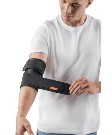 HIDROLIGHT Adjustable Elbow Pads | Elbow Brace for Tendonitis & Tennis Elbow | Compression Sleeve for Men & Women | One Size Fits All - Black - Buy Online on GoSupps.com