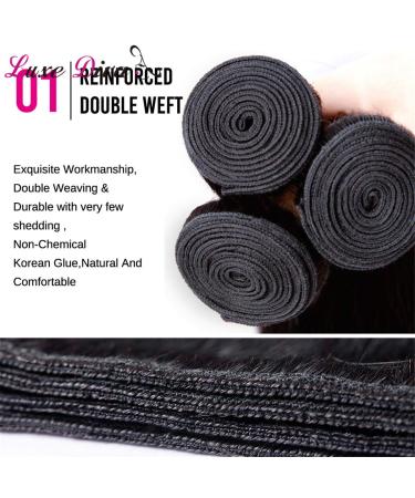 LUXEDIVA Brazilian Virgin Remy Silky Straight Hair 4 Bundle Deal - 26/28/30/30 Inch - Buy Online on GoSupps.com