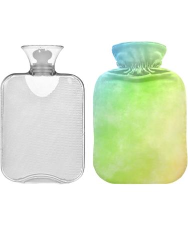 Colorful 2L Hot Water Bottle - Marble Rainbow Design for Pain Relief | Ideal for Muscle Injuries - Buy Online on GoSupps.com