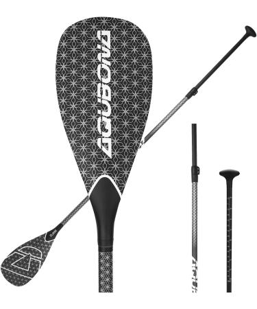 AQUBONA 3-Piece 100% Carbon Fiber SUP Paddle - Adjustable & Portable Stand Up Paddle Board Paddle | Lightweight & Durable Floating Design (1.65lb/0.75kg) - Buy Online on GoSupps.com