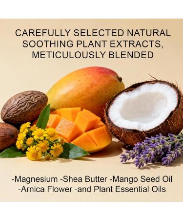 WOJJ Magnesium Body Butter with Lavender - Moisturizing Cream with Shea & Mango Butter Arnica for Legs and Feet Lightweight & Non-Greasy Calming Lavender Scent 4oz (1) - Buy Online on GoSupps.com