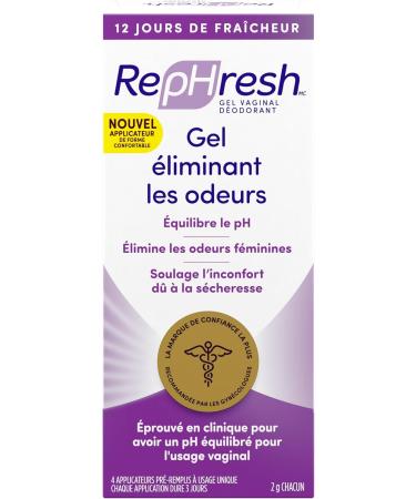 RepHresh Odour Eliminating Vaginal Gel 12 Days of Freshness 4 Pre-Filled Applicators - Buy Online on GoSupps.com