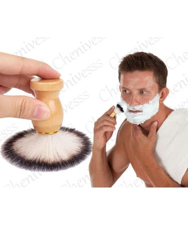 Solid Wood Handle Shaving Brush | Soft Bristles Beard Care Razor Brush for Wet Shaving with Cream & Soap - Skin-Friendly - Buy Online on GoSupps.com