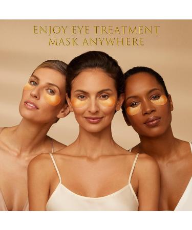 Saimyo 24K GOLD Eye Mask 60 Pcs - Retinol & Collagen Treatment for Puffy Eyes, Dark Circles, Wrinkles, and Fine Lines - Look Younger and Firm Eye Skin - Buy Online on GoSupps.com